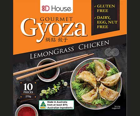 Gluten Free Lemongrass Chicken Gyoza